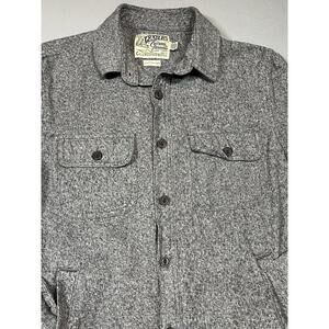 Grayers Shacket Mens Small Gray Cold Weather Rated Button Front Chest Pockets